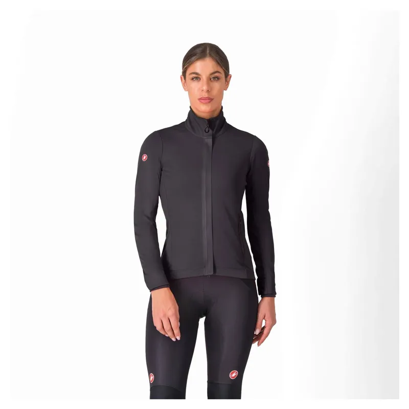 Castelli Alpha 150 Women's Windproof Jacket - Light Black/Black