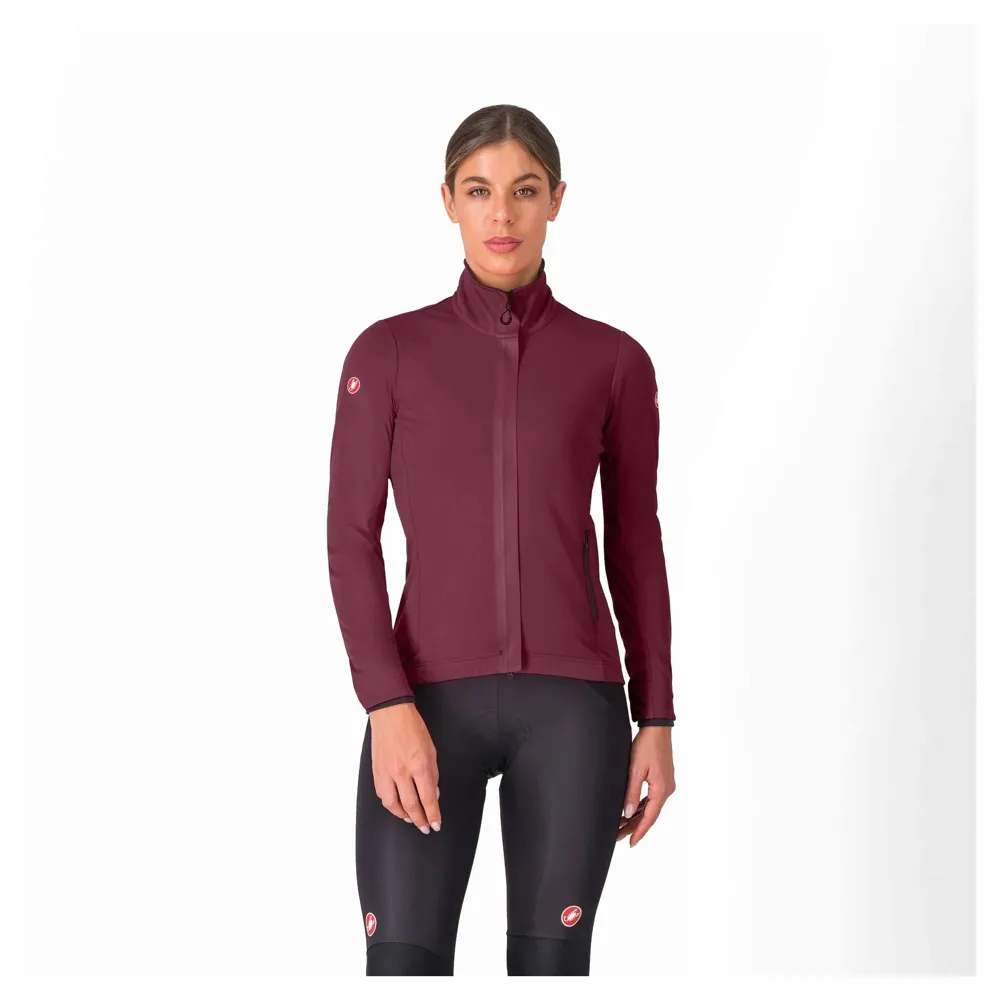 uPRISE Bikes Castelli Alpha 150 Women's Windproof Jacket - Deep Bordeaux/Brilliant Pink | Price match, 365 day return s, 18-Month Warranty, Finance Available & Free UK Delivery