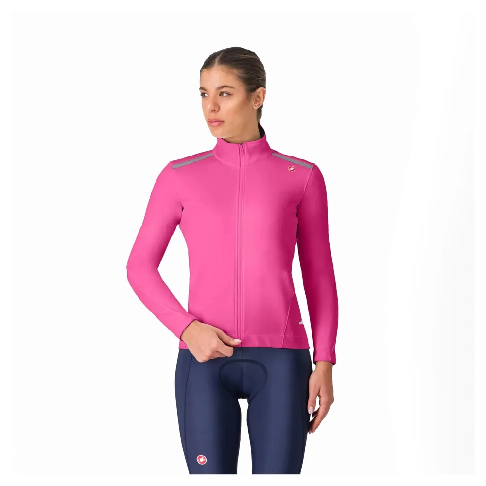 uPRISE Bikes Castelli Espresso Air Women's Windproof Jacket - Violet Pink | Price match, 365 day return s, 18-Month Warranty, Finance Available & Free UK Delivery