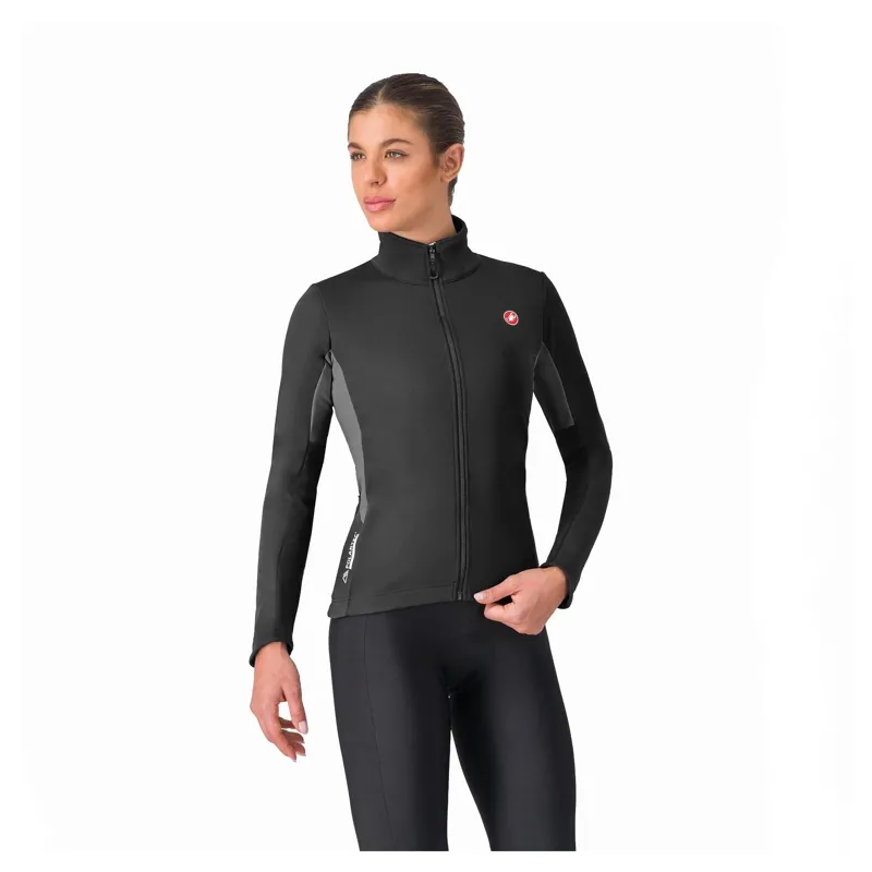 Castelli Entrata 2 Women's Windproof Jacket - Light Black/Dark Grey