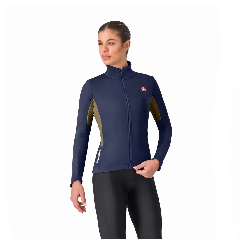 uPRISE Bikes Castelli Entrata 2 Women's Windproof Jacket - Belgian Blue/Olive Green | Price match, 365 day return s, 18-Month Warranty, Finance Available & Free UK Delivery