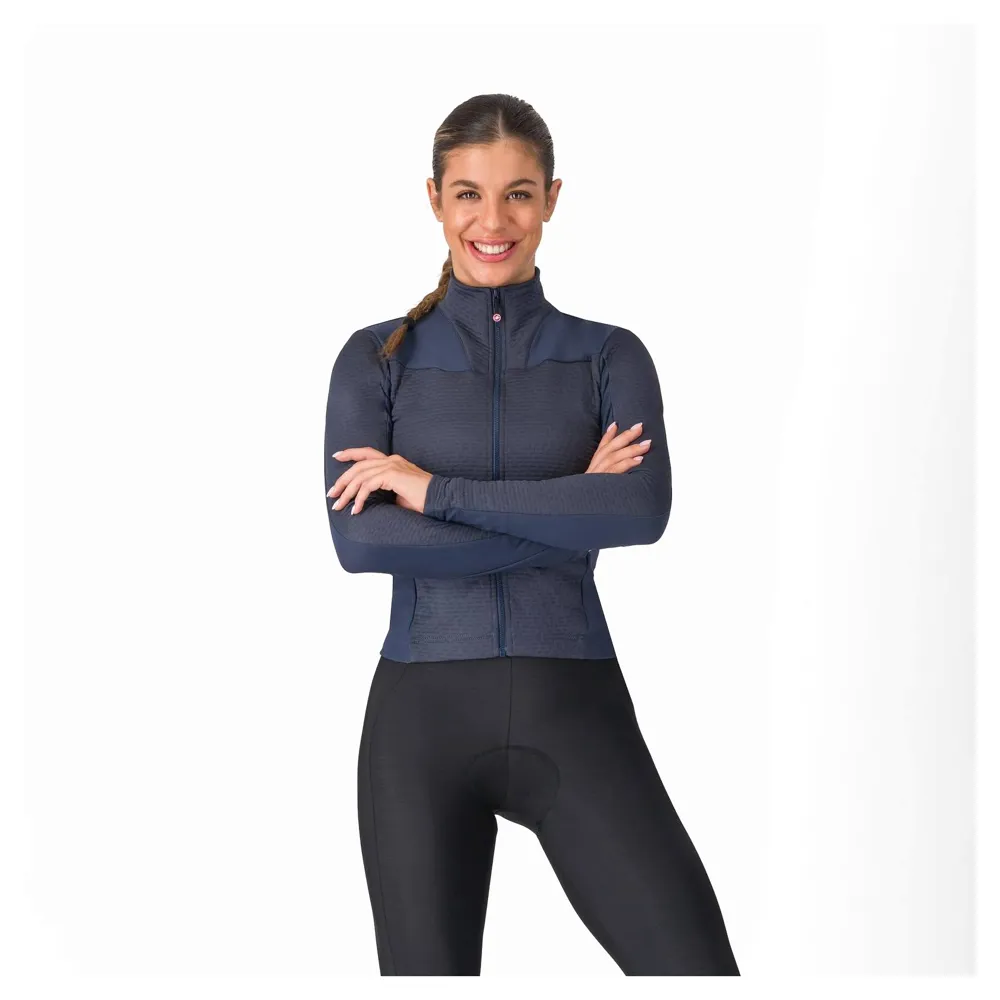 uPRISE Bikes Castelli Sfida 3 Women's Long Sleeve Jersey - Twilight Blue | Price match, 365 day return s, 18-Month Warranty, Finance Available & Free UK Delivery