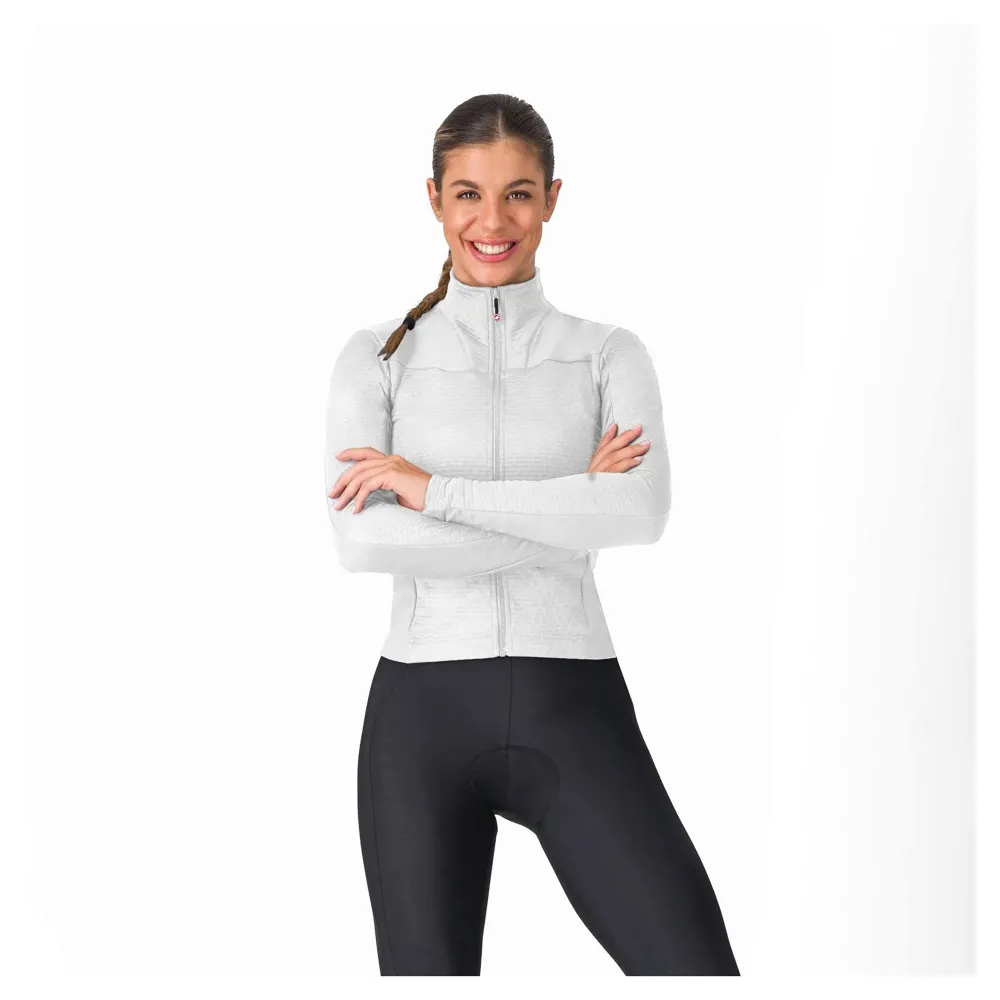 uPRISE Bikes Castelli Sfida 3 Women's Long Sleeve Jersey - Silver Grey | Price match, 365 day return s, 18-Month Warranty, Finance Available & Free UK Delivery