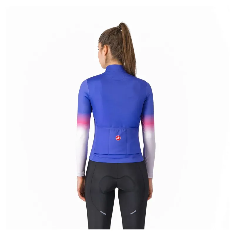 Castelli Corso Thermal Women's Long Sleeve Jersey - Ultraviolet/Purple/Violet-1
