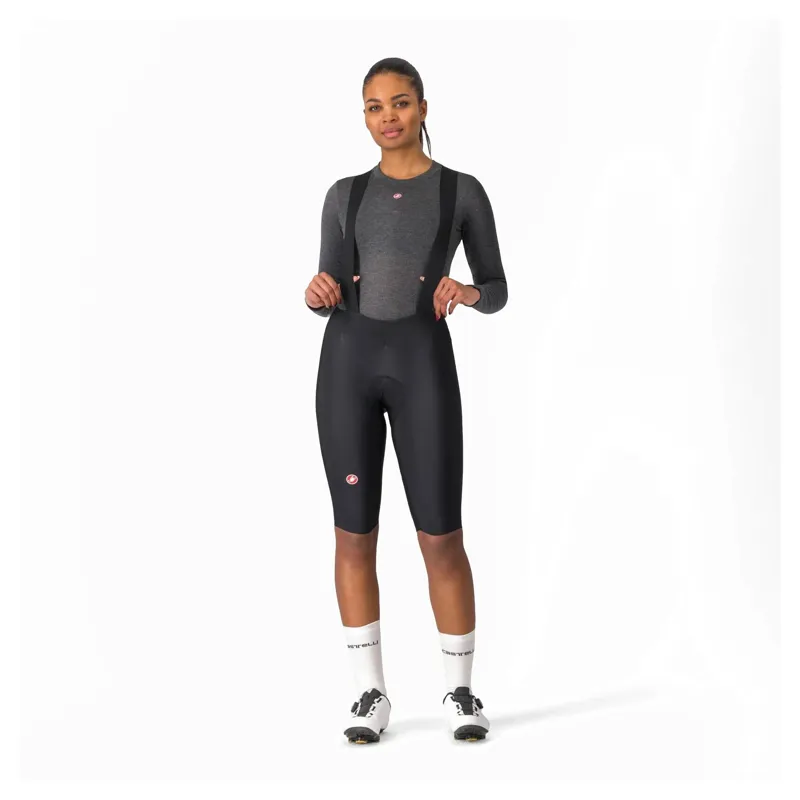 Castelli Omloop DT Women's Thermal Bib Shorts - Black