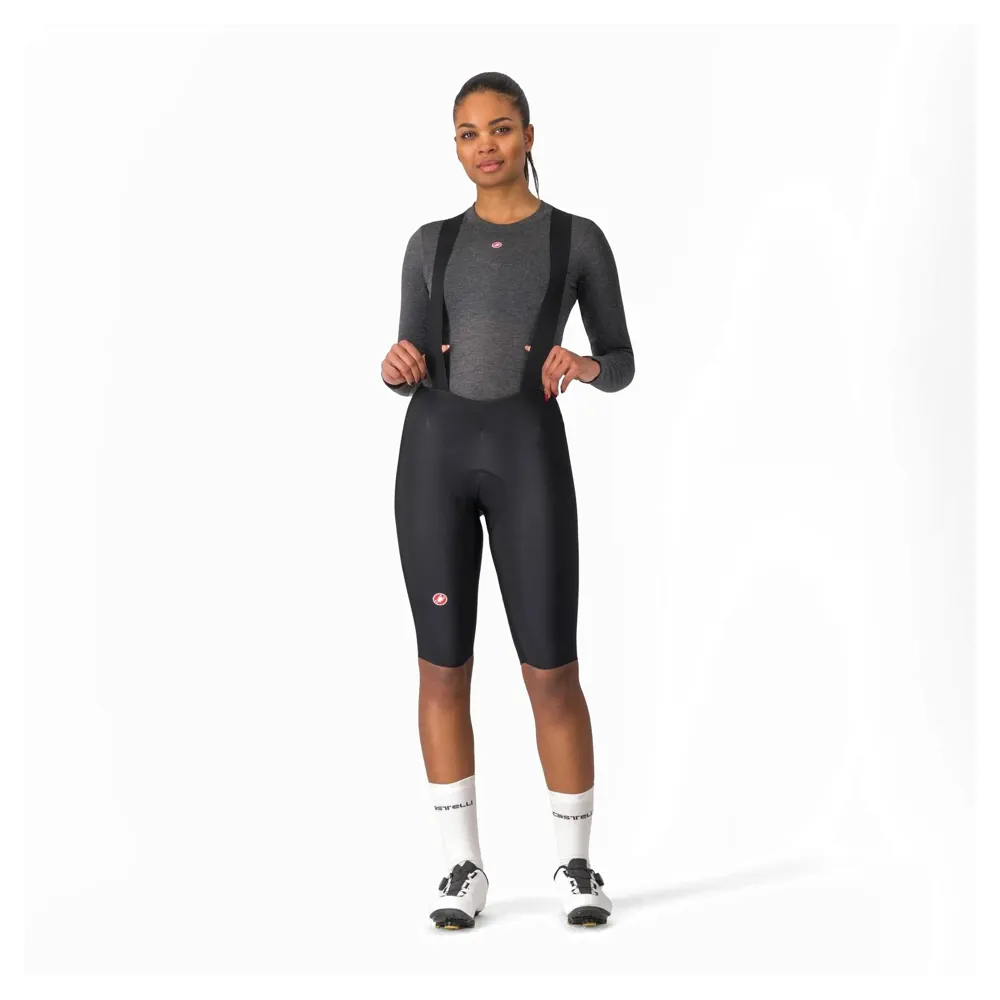uPRISE Bikes Castelli Omloop DT Women's Thermal Bib Shorts - Black | Price match, 365 day return s, 18-Month Warranty, Finance Available & Free UK Delivery