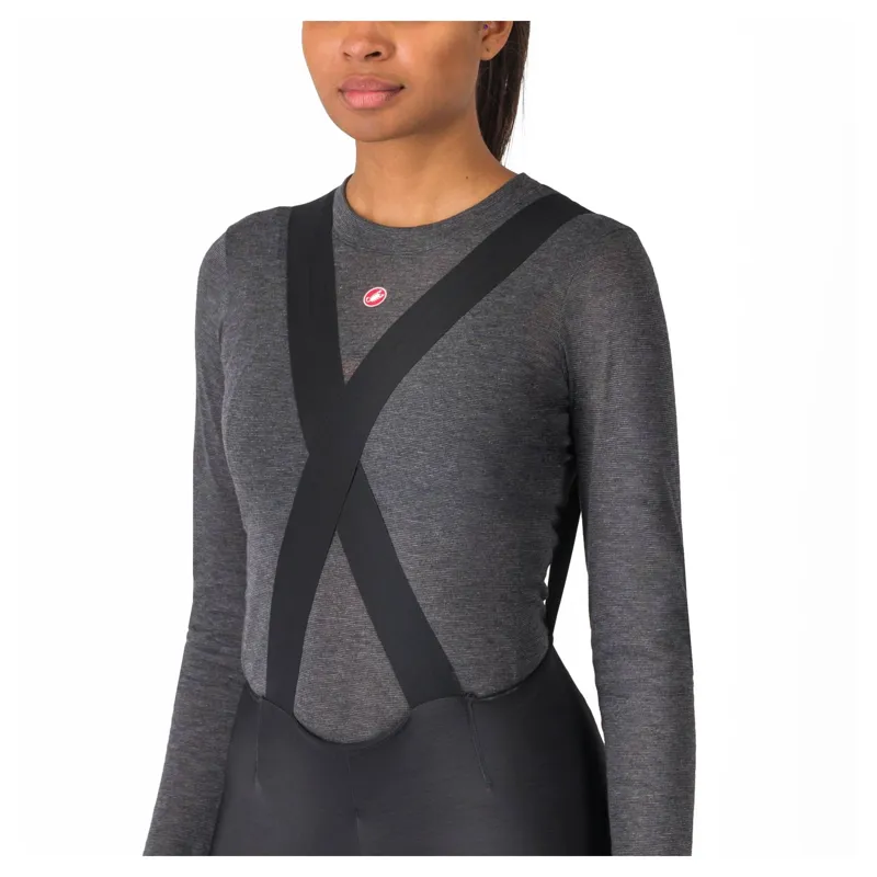 Castelli Omloop DT Women's Thermal Bib Shorts - Black-3