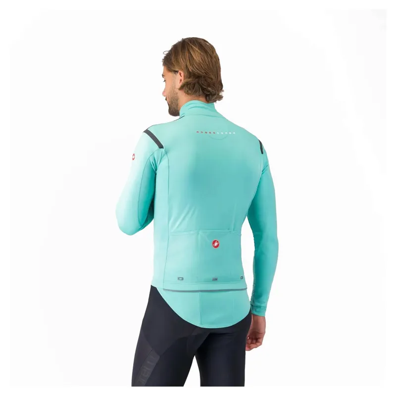 Castelli Perfetto RoS 3 Men's Windproof Jacket - Pool Blue/Black Reflex-1