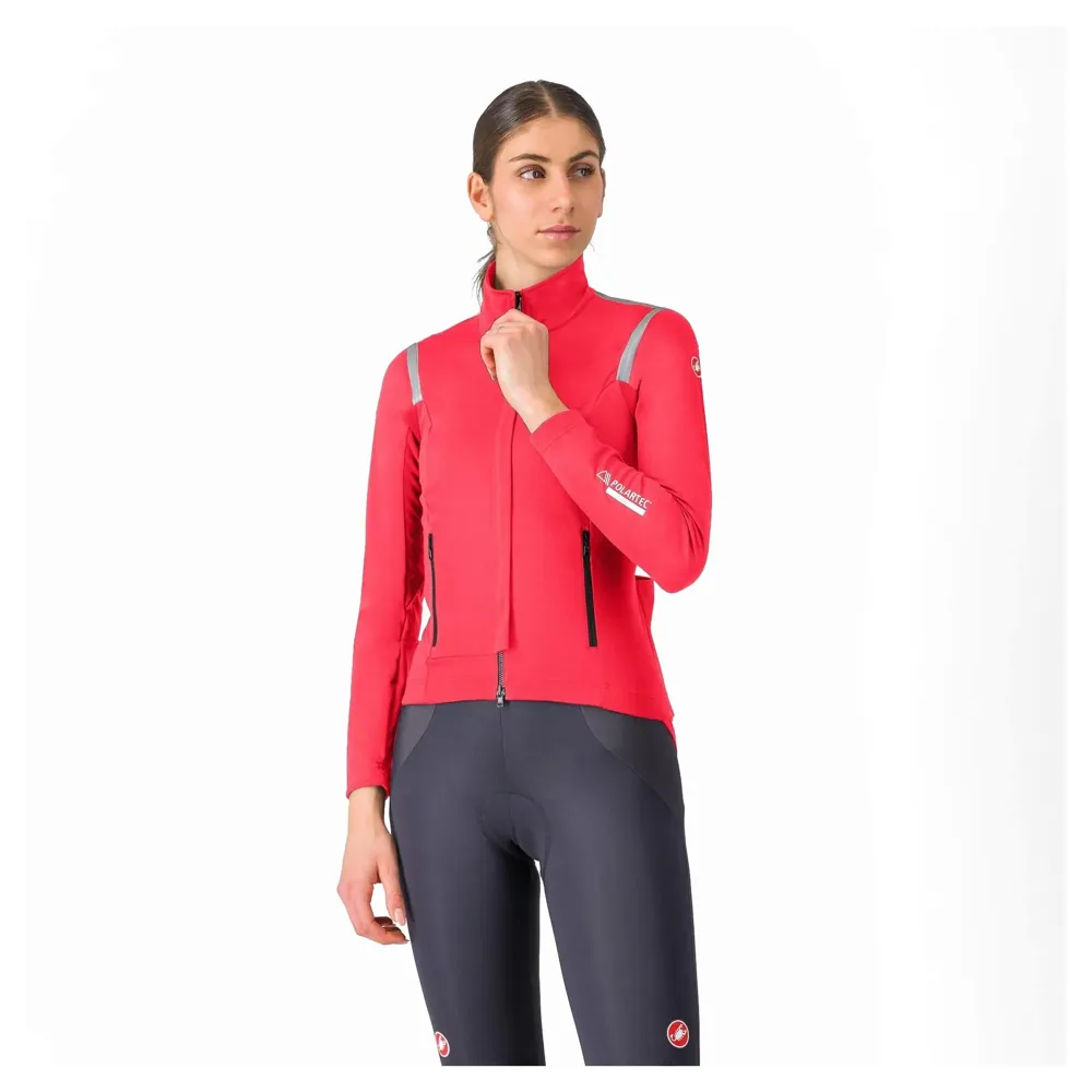 uPRISE Bikes Castelli Perfetto RoS 3 Women's Jacket - Hibiscus/Black Reflex | Price match, 365 day return s, 18-Month Warranty, Finance Available & Free UK Delivery