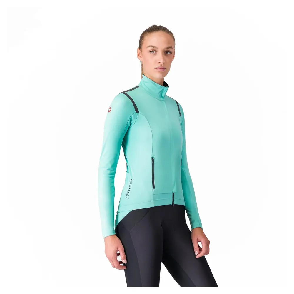 uPRISE Bikes Castelli Perfetto RoS 3 Women's Jacket - Pool Blue/Black Reflex | Price match, 365 day return s, 18-Month Warranty, Finance Available & Free UK Delivery