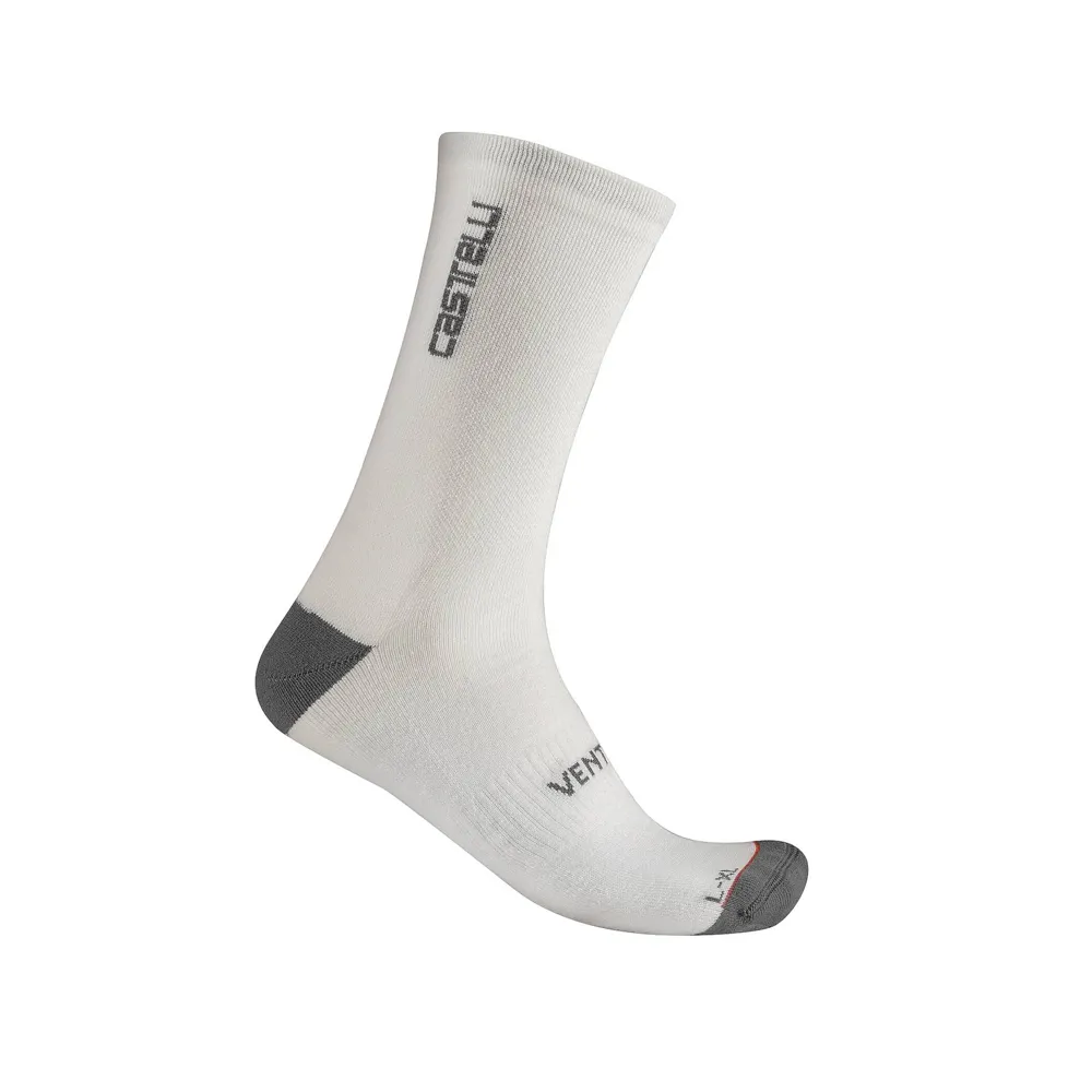 uPRISE Bikes Castelli Venti Soft Merino Socks - White | Price match, 365 day return s, 18-Month Warranty, Finance Available & Free UK Delivery