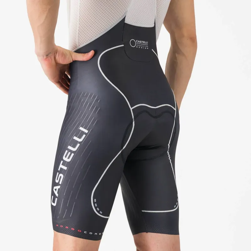 Castelli Free Aero Race Men's Bib Shorts - Black/White-2