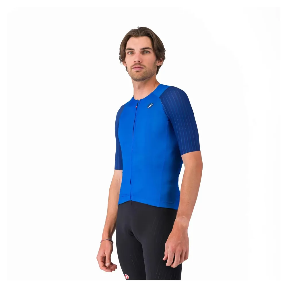 uPRISE Bikes Castelli Aero Race 8S Men's Short Sleeve Jersey - Azzurro Italia | Price match, 365 day returns, 18-Month Warranty, Finance Available & Free UK Delivery