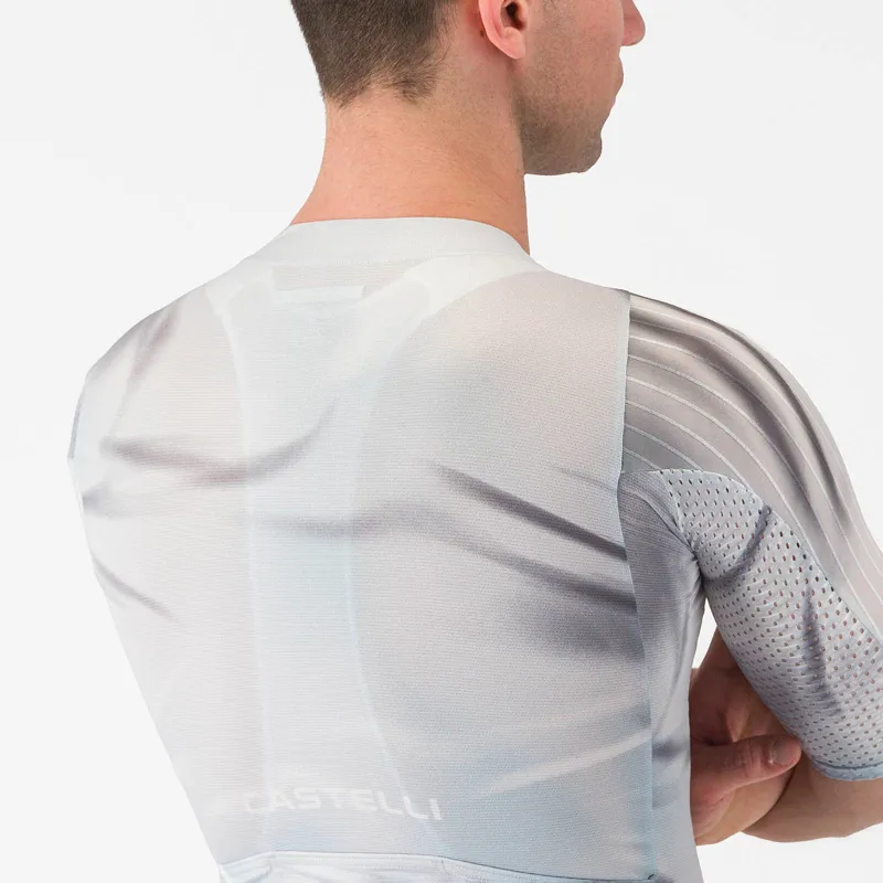 Castelli Aero Race 8S Men's Short Sleeve Jersey - Silver Grey/Smoky Grey-4