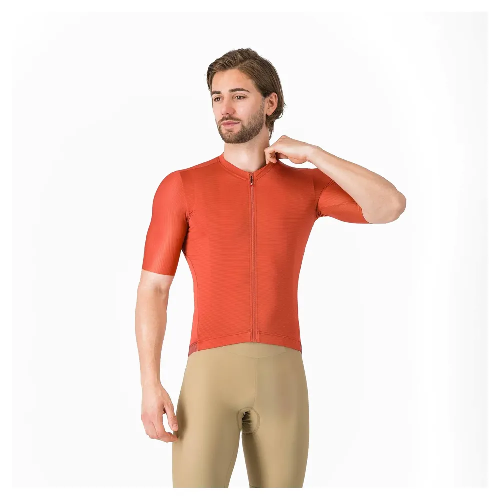 uPRISE Bikes Castelli Espresso 2 Men's Short Sleeve Jersey - Paprika | Price match, 365 day returns, 18-Month Warranty, Finance Available & Free UK Delivery