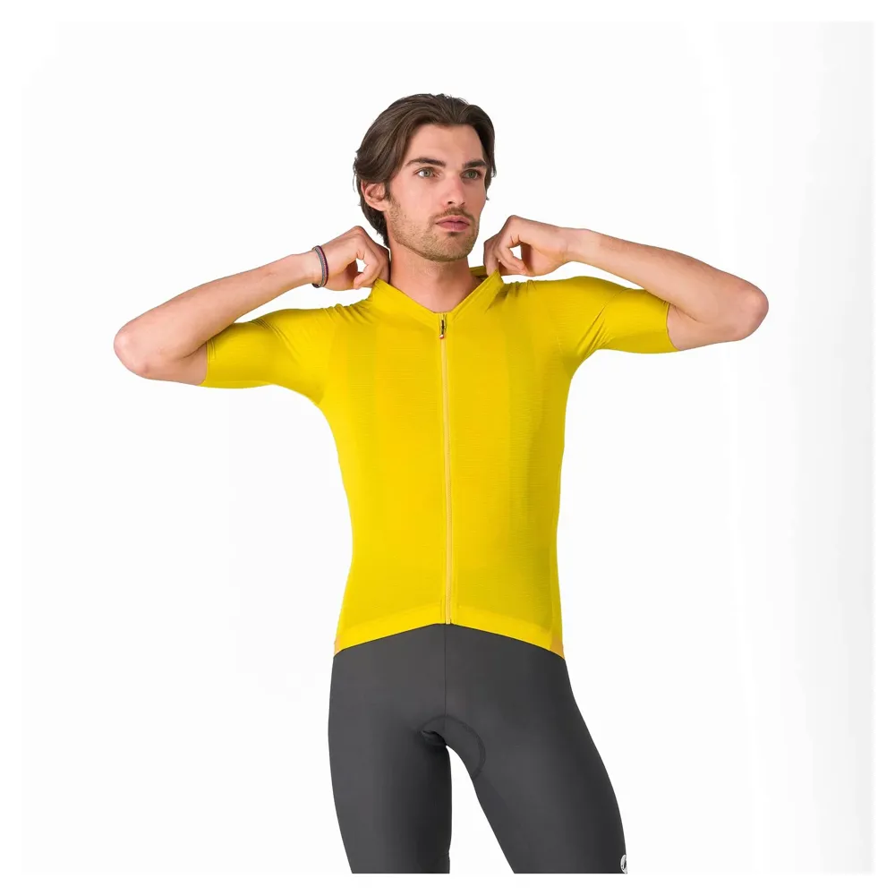 uPRISE Bikes Castelli Espresso 2 Men's Short Sleeve Jersey - Mango Mojito | Price match, 365 day returns, 18-Month Warranty, Finance Available & Free UK Delivery