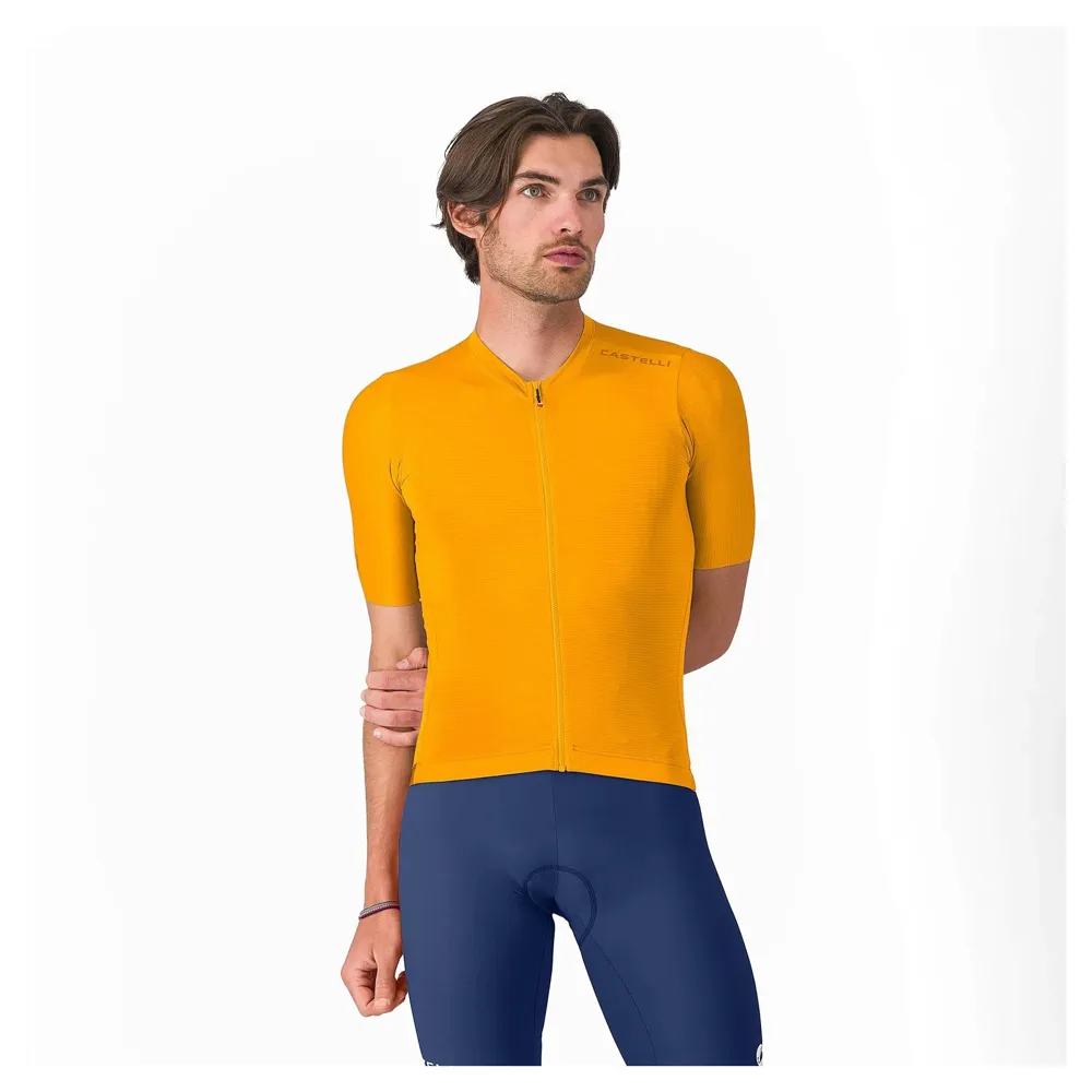 uPRISE Bikes Castelli Espresso 2 Men's Short Sleeve Jersey - Vivid Orange | Price match, 365 day returns, 18-Month Warranty, Finance Available & Free UK Delivery