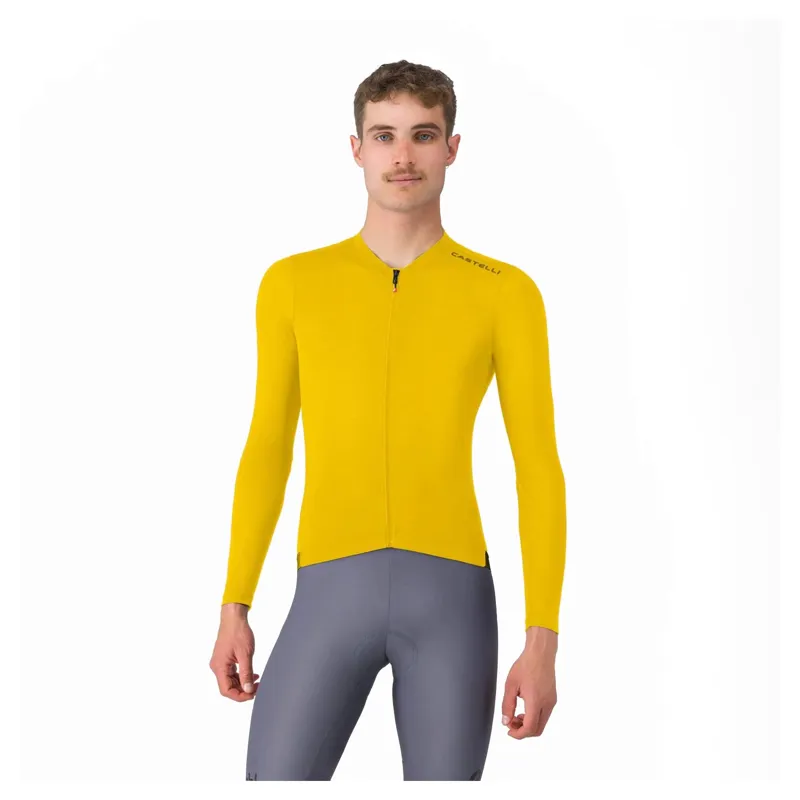 Castelli Espresso 2 Men's Long Sleeve Jersey - Mango Mojito
