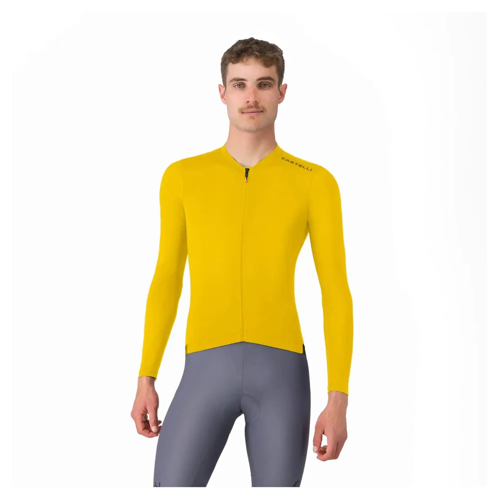 uPRISE Bikes Castelli Espresso 2 Men's Long Sleeve Jersey - Mango Mojito | Price match, 365 day returns, 18-Month Warranty, Finance Available & Free UK Delivery