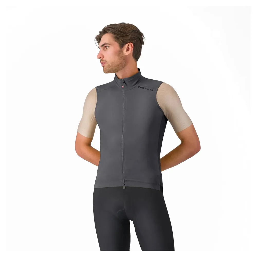 uPRISE Bikes Castelli Espresso 2 Men's Vest - Smoky Grey | Price match, 365 day returns, 18-Month Warranty, Finance Available & Free UK Delivery