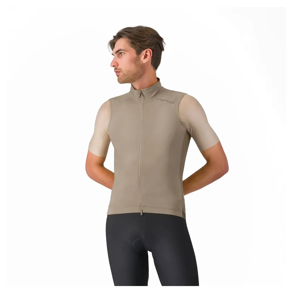 uPRISE Bikes Castelli Espresso 2 Men's Vest - Clay | Price match, 365 day returns, 18-Month Warranty, Finance Available & Free UK Delivery