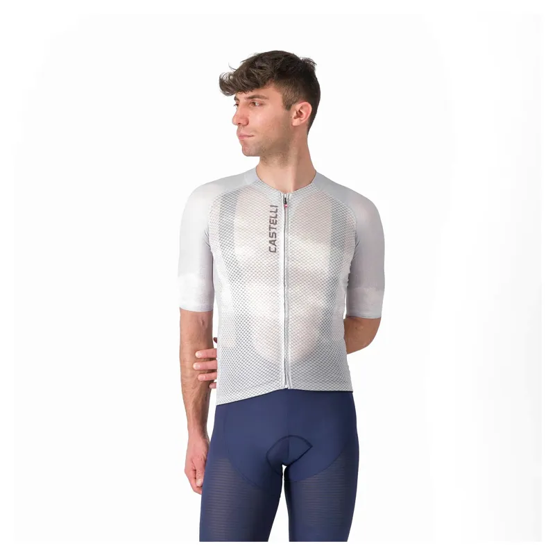 Castelli Climber's A/C Men's Short Sleeve Jersey - Silver Grey/Smoky Grey