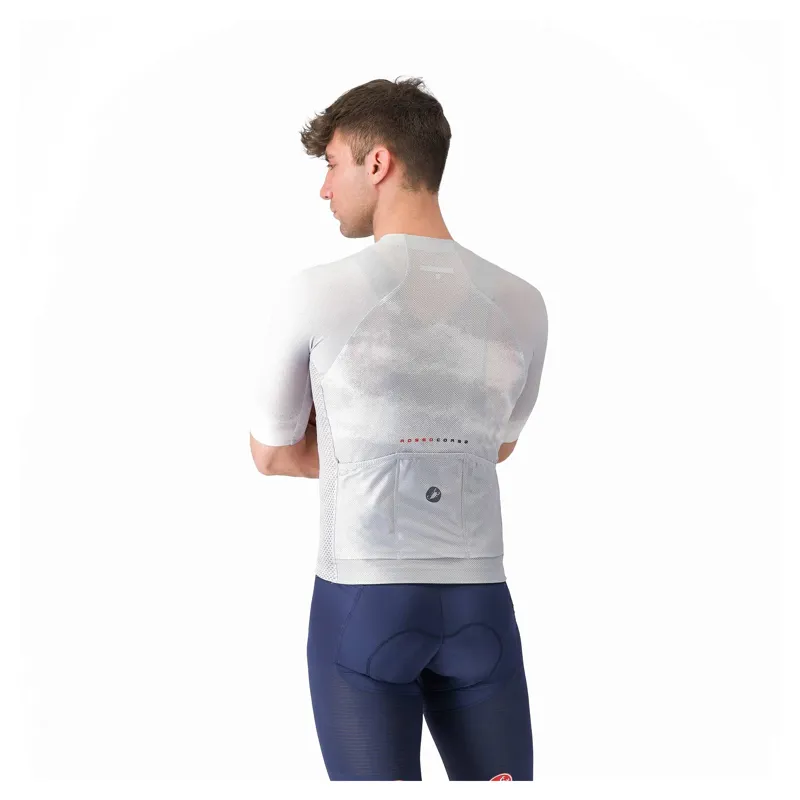 Castelli Climber's A/C Men's Short Sleeve Jersey - Silver Grey/Smoky Grey-1