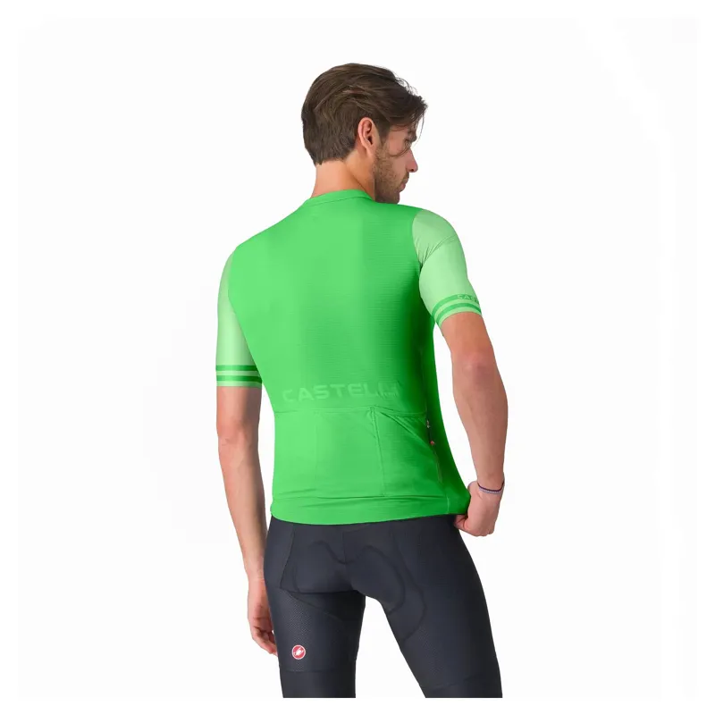 Castelli Prologo Lite 2 Men's Short Sleeve Jersey - Kelly Green-1