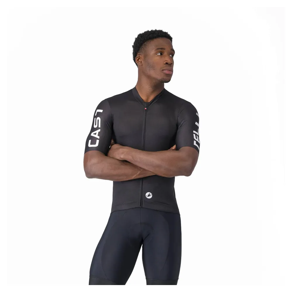 uPRISE Bikes Castelli Entrata Apex Men's Short Sleeve Jersey - Black/White | Price match, 365 day returns, 18-Month Warranty, Finance Available & Free UK Delivery