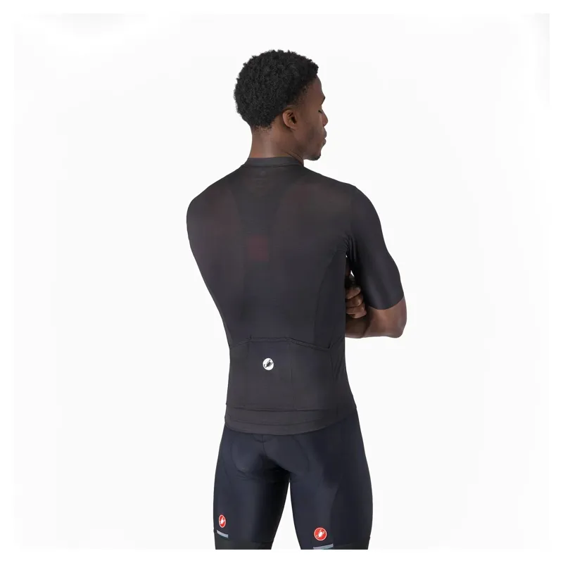 Castelli Entrata Apex Men's Short Sleeve Jersey - Black/White-1