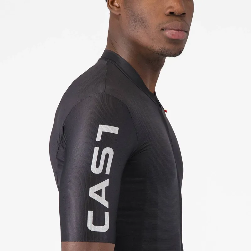 Castelli Entrata Apex Men's Short Sleeve Jersey - Black/White-3