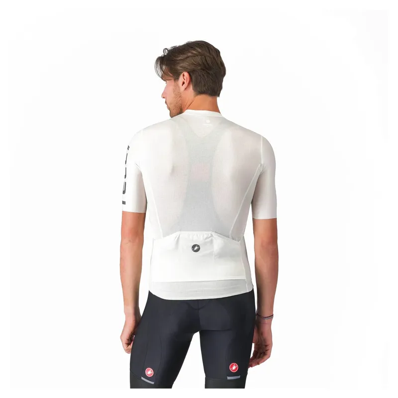 Castelli Entrata Apex Men's Short Sleeve Jersey - Ivory/Smoky Grey-1