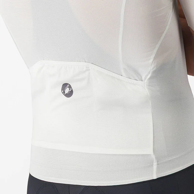 Castelli Entrata Apex Men's Short Sleeve Jersey - Ivory/Smoky Grey-4