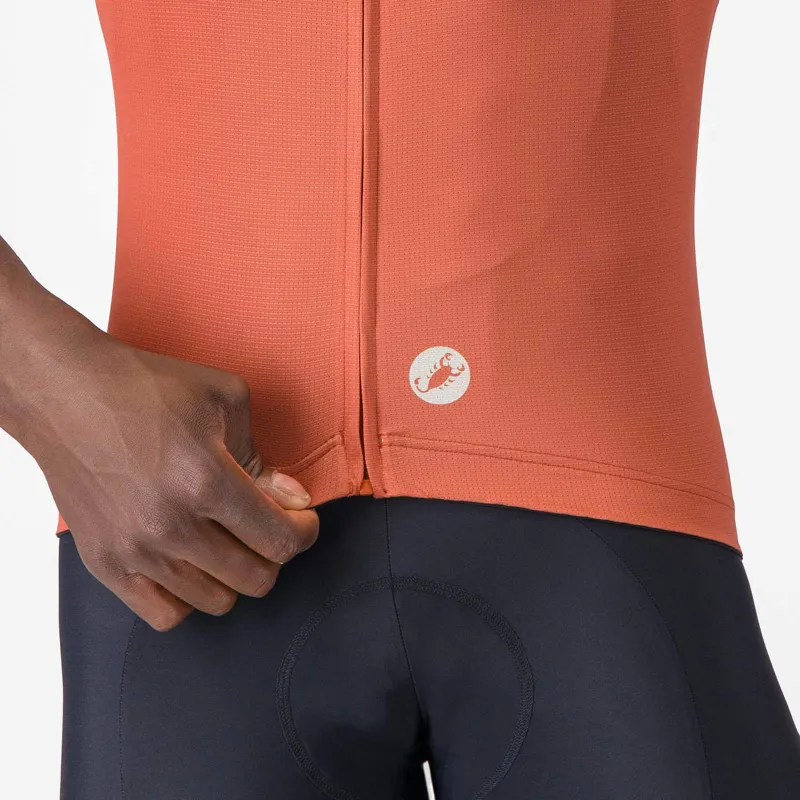 Castelli Entrata Apex Men's Short Sleeve Jersey - Paprika/Silver Moon-3