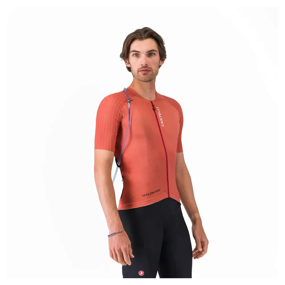 uPRISE Bikes Castelli Unlimited Pro 2 Men's Short Sleeve Jersey - Paprika | Price match, 365 day returns, 18-Month Warranty, Finance Available & Free UK Delivery