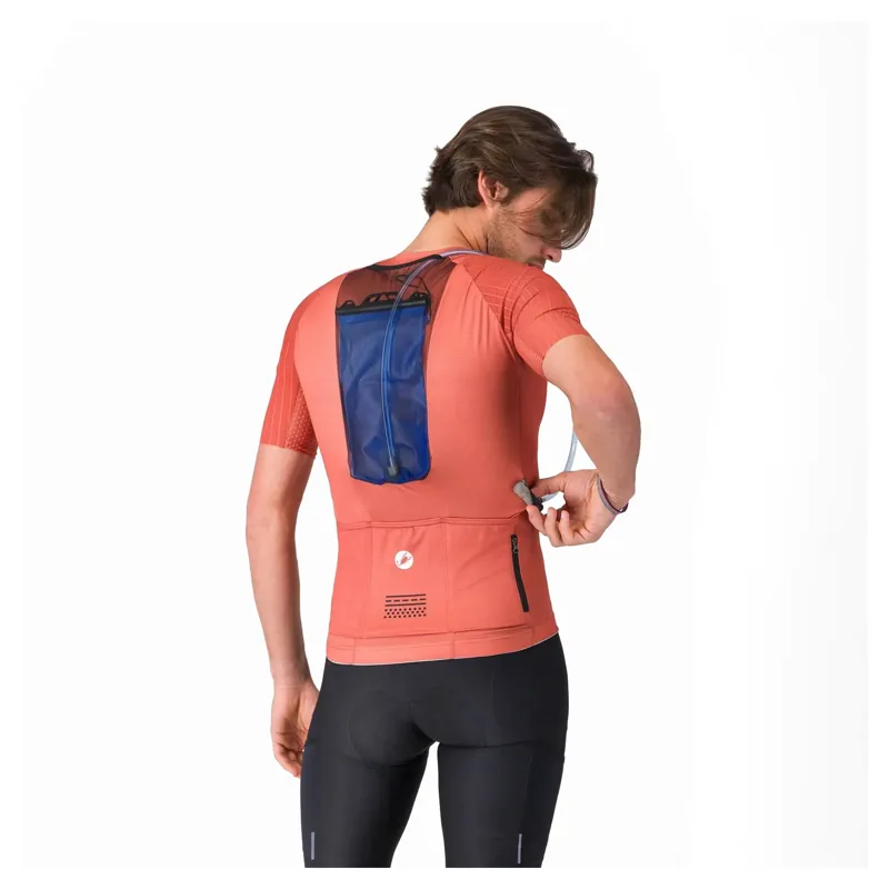 Castelli Unlimited Pro 2 Men's Short Sleeve Jersey - Paprika-1