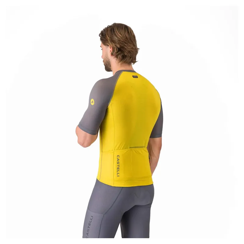 Castelli Unlimited Endurance 3 Men's Short Sleeve Jersey - Mango Mojito/Smoky Grey/Elmwood-1