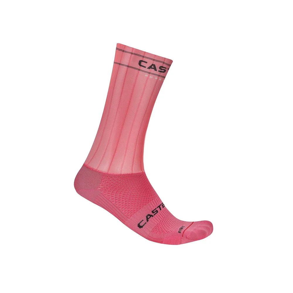 uPRISE Bikes Castelli Fast Feet 4 Socks - Rosa Giro | Price match, 365 day returns, 18-Month Warranty, Finance Available & Free UK Delivery
