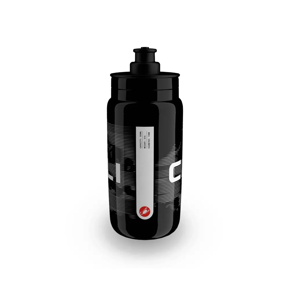 uPRISE Bikes Castelli Cloud Water Bottle - 550ml - Black | Price match, 365 day returns, 18-Month Warranty, Finance Available & Free UK Delivery