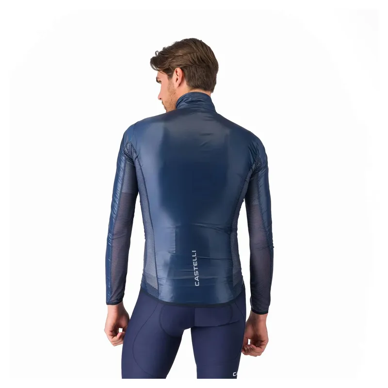 Castelli Aria Shell 2 Men's Windproof Jacket - Belgian Blue-1