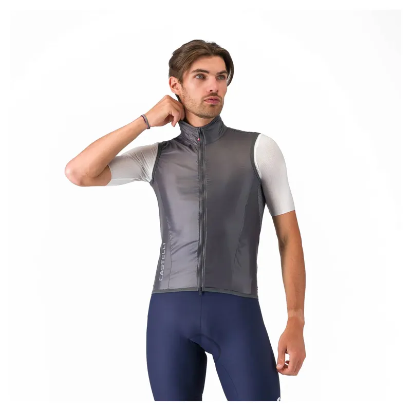 Castelli Aria 2 Men's Windproof Vest - Dark Grey