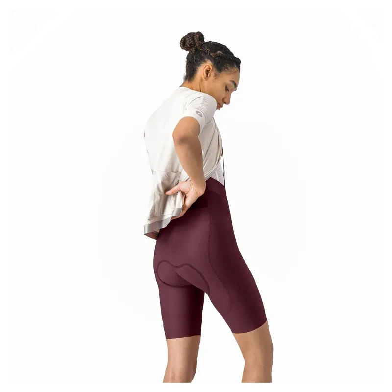 Castelli Espresso 2 Women's DT Women's Bib Shorts - Bordeaux-1