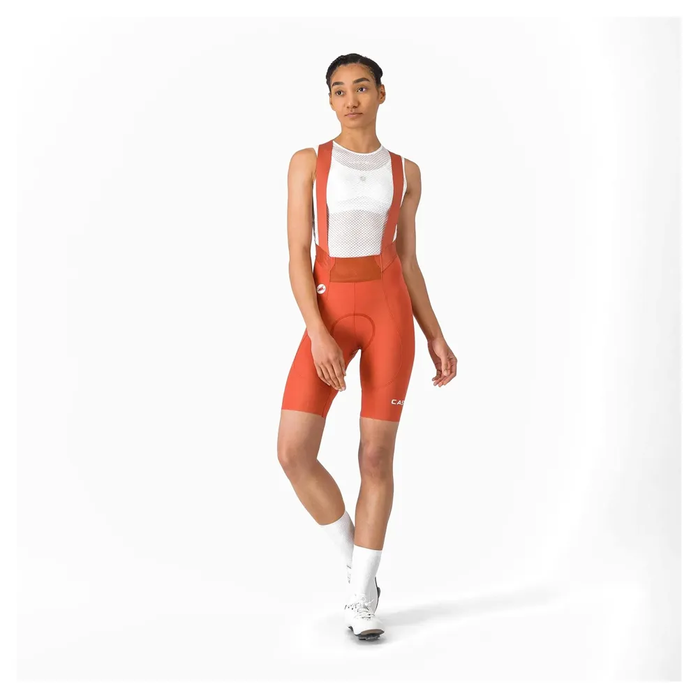 uPRISE Bikes Castelli Espresso 2 Women's DT Women's Bib Shorts - Paprika | Price match, 365 day returns, 18-Month Warranty, Finance Available & Free UK Delivery