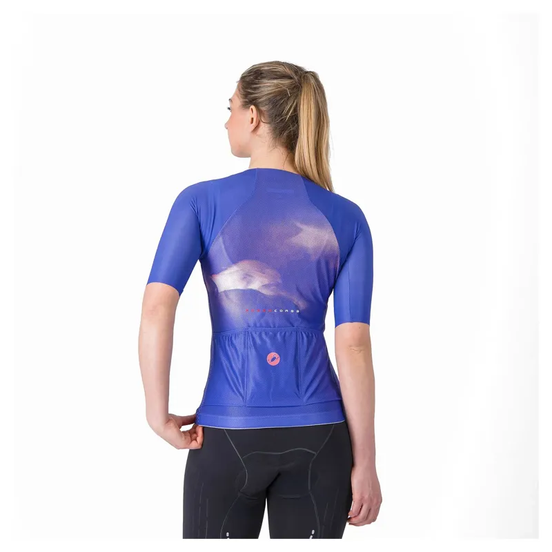 Castelli Climber's A/C Women's Short Sleeve Jersey - Uraviolet/Purple Mist-1