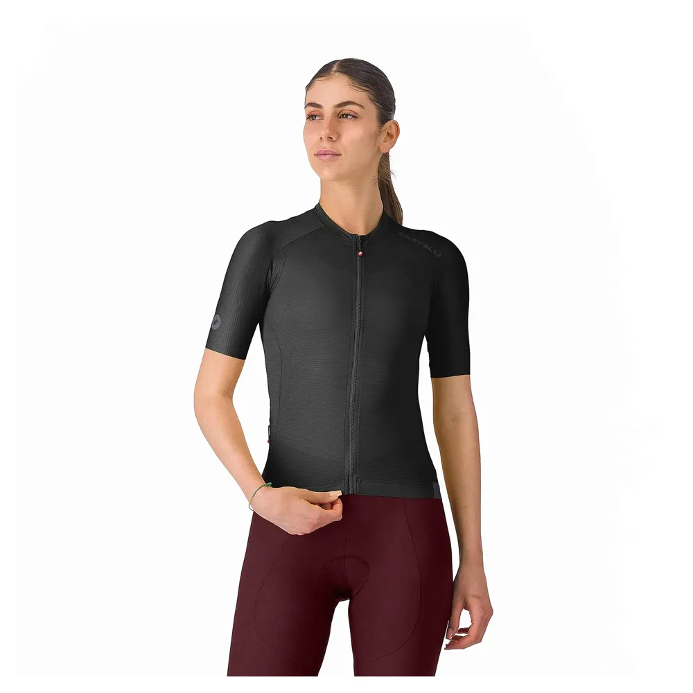 uPRISE Bikes Castelli Espresso 2 Women's Short Sleeve Jersey - Black | Price match, 365 day returns, 18-Month Warranty, Finance Available & Free UK Delivery