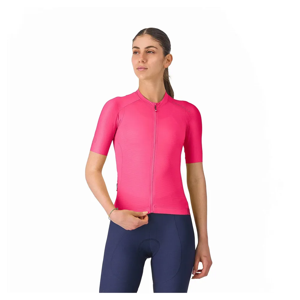 uPRISE Bikes Castelli Espresso 2 Women's Short Sleeve Jersey - Rosa Giro | Price match, 365 day returns, 18-Month Warranty, Finance Available & Free UK Delivery