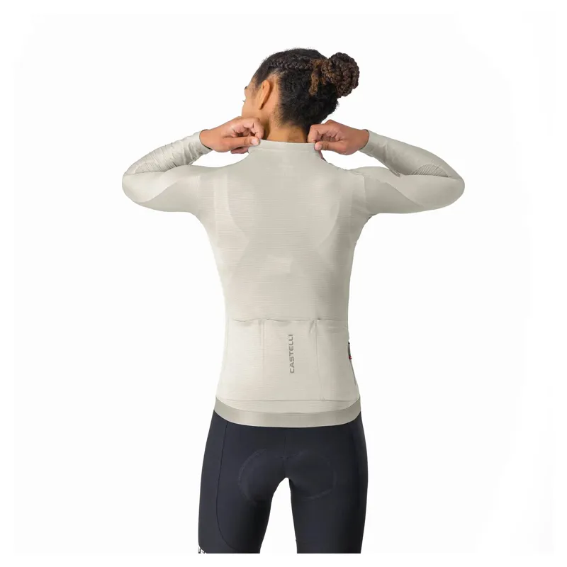Castelli Espresso 2 Women's Long Sleeve Jersey - Silver Moon-1