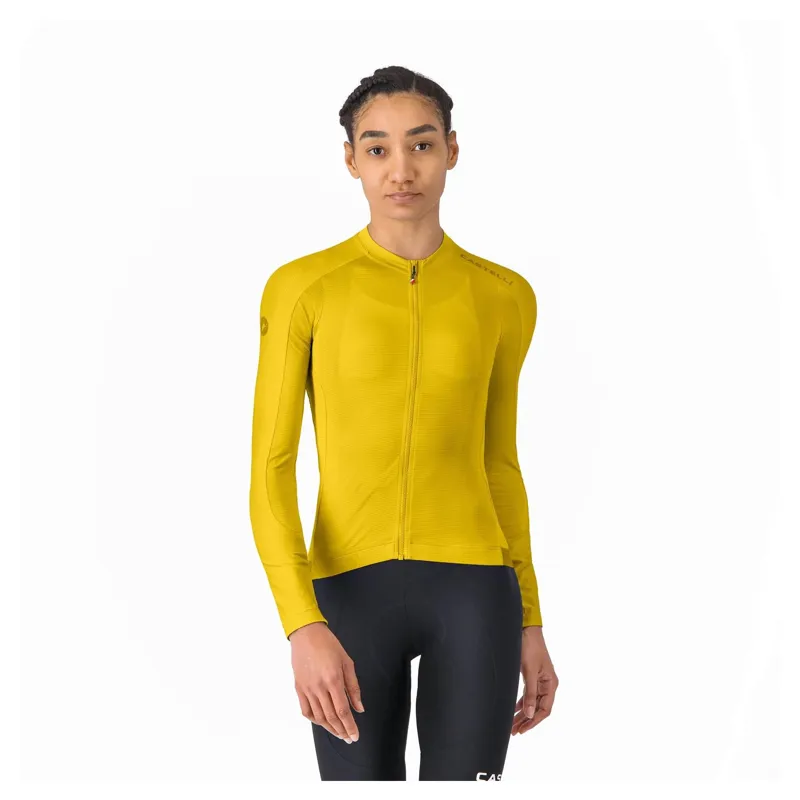Castelli Espresso 2 Women's Long Sleeve Jersey - Mango Mojito