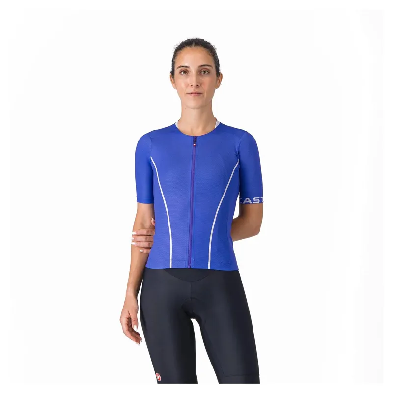 Castelli Anima Flow Women's Short Sleeve Jersey - Uraviolet/Purple Mist