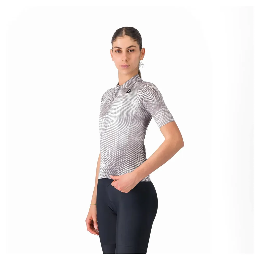 uPRISE Bikes Castelli Cosmic Vortex Women's Short Sleeve Jersey - Grey | Price match, 365 day returns, 18-Month Warranty, Finance Available & Free UK Delivery